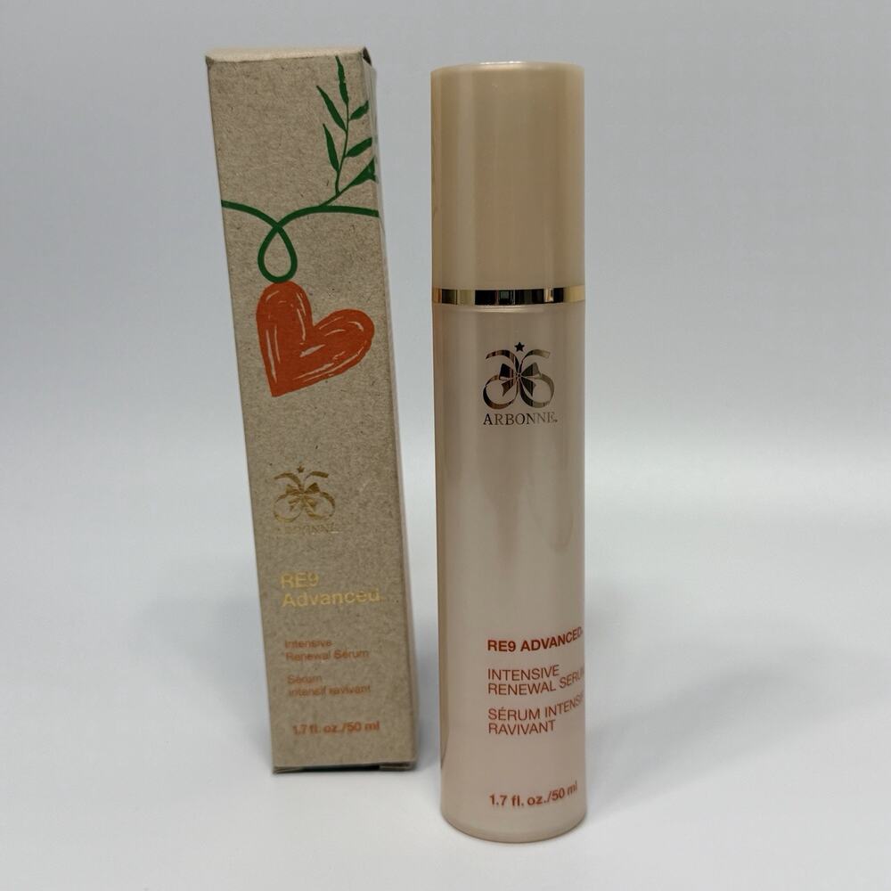 Arbonne RE9 Advanced Intensive Renewal Serum Large Size 1.7oz NEW